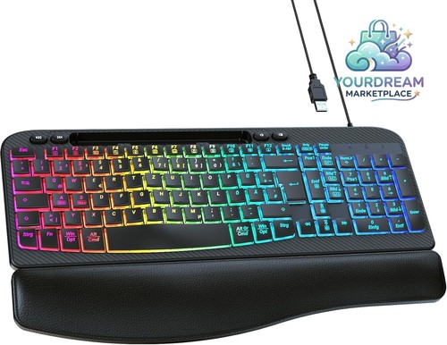 Beleuchtete kabeltastatur usb - kabeltastatur,